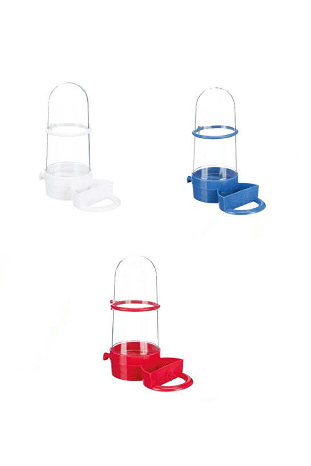 Water and Feed Dispenser With Perch for Birds