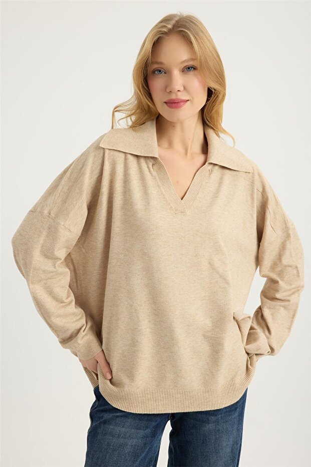 Geniş Kesim Triko - 1