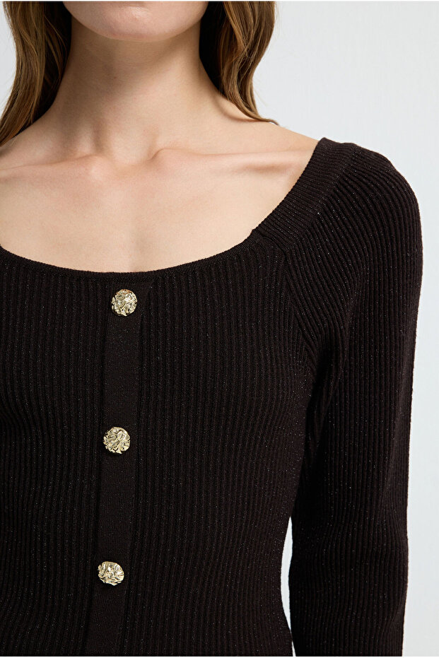 Simli Triko Hırka - 2