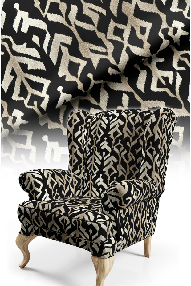 Authentic Zebra Motifed Digital Printed Upholstery Fabric