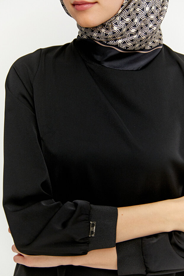 Ribanalı Krep Basic Tunik - 5