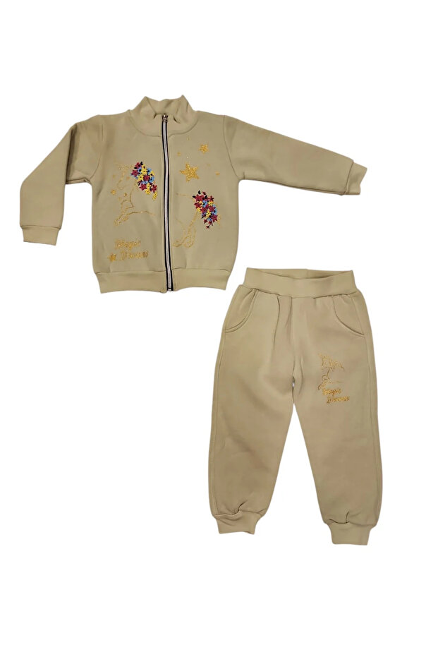 Girl's Unicorn Thick Cardigan Set