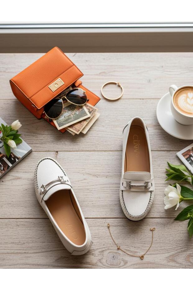 Women's Ballerinas Light Comfortable Sole Orthopedic Leather Skin Mother Shoes