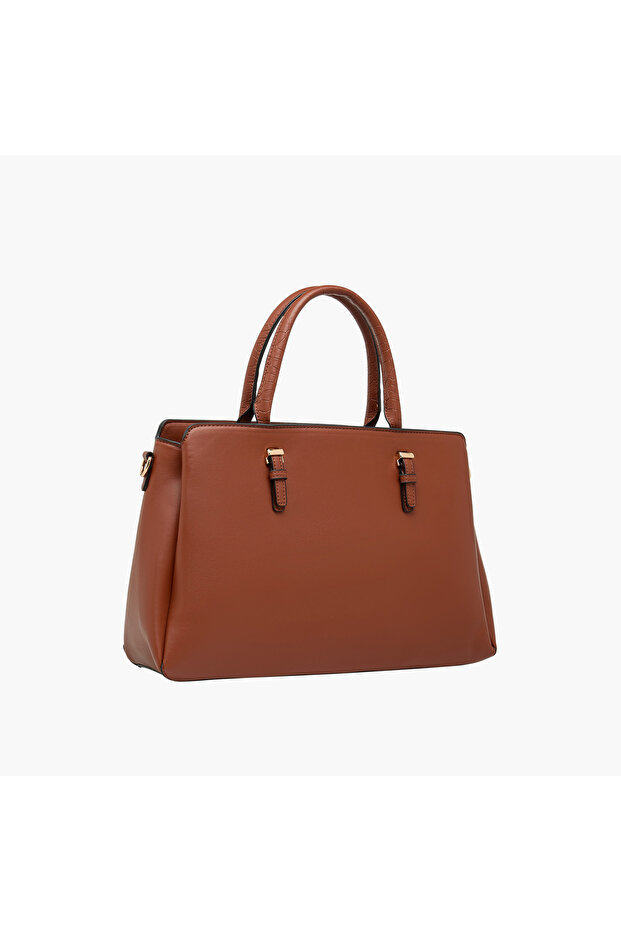 Solid Tote Bag with Double Handle - 4