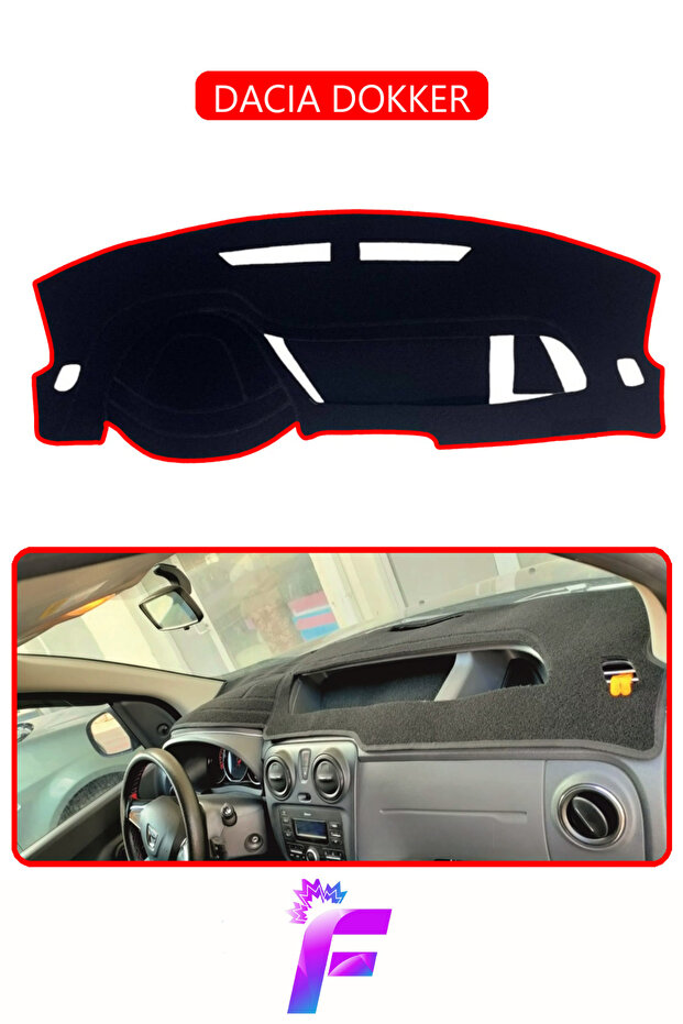 Dacia Dokker Torpedo Cover | Protects from the Sun | Easy Assembly | Full Fit | Non-Slip | Vehicle Specific | E15
