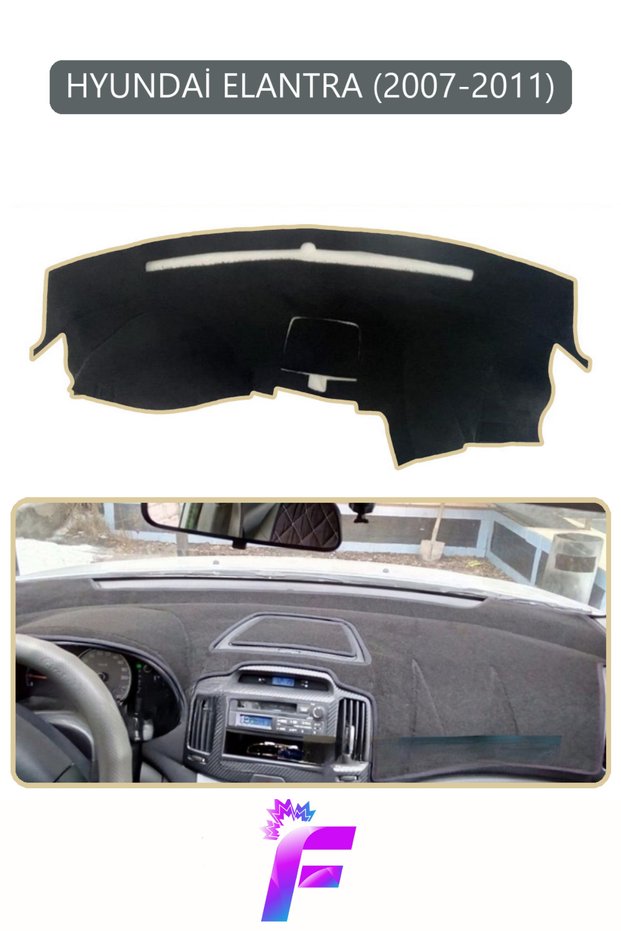Hyundai Elantra (2007-2011) Compatible Torpedo Cover | Anti-Reflection | Quick Assembly | Protection | G14