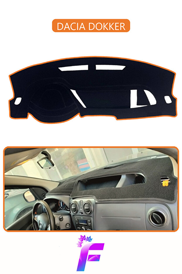 Dacia Dokker Torpedo Cover | Protects from the Sun | Easy Assembly | Full Fit | Non-Slip | Vehicle Specific | E16