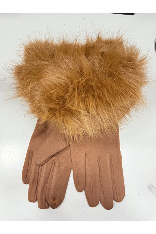 İthal Kürklü Zara Kadın Eldiven - 2