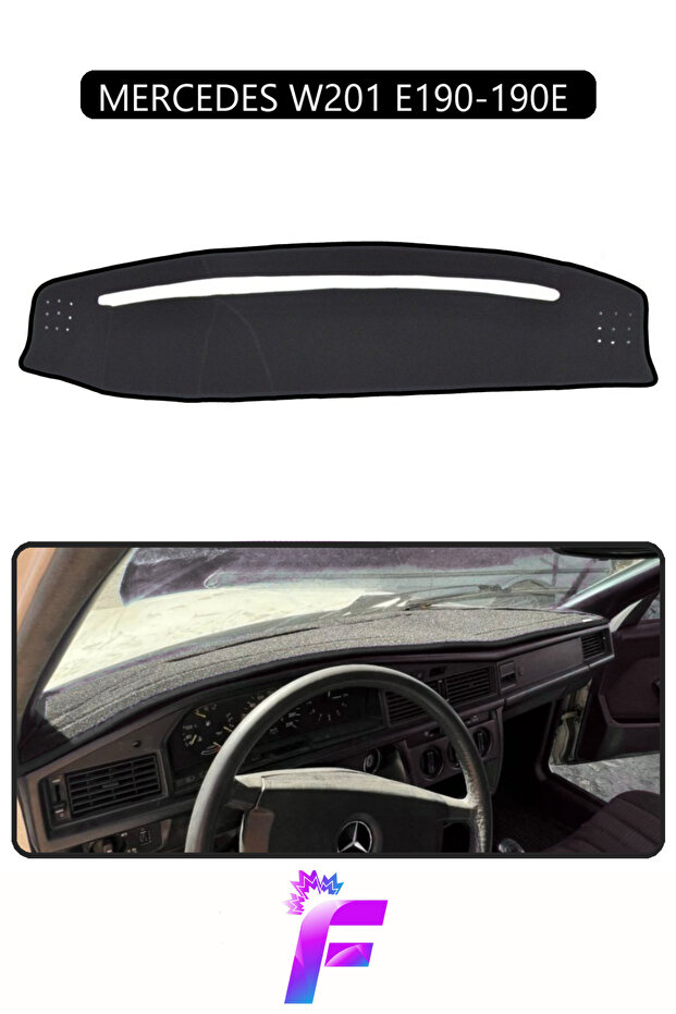 Mercedes W201/E190 Compatible Torpedo Cover | Anti-Reflection | Easy Assembly | Full Protection | H12
