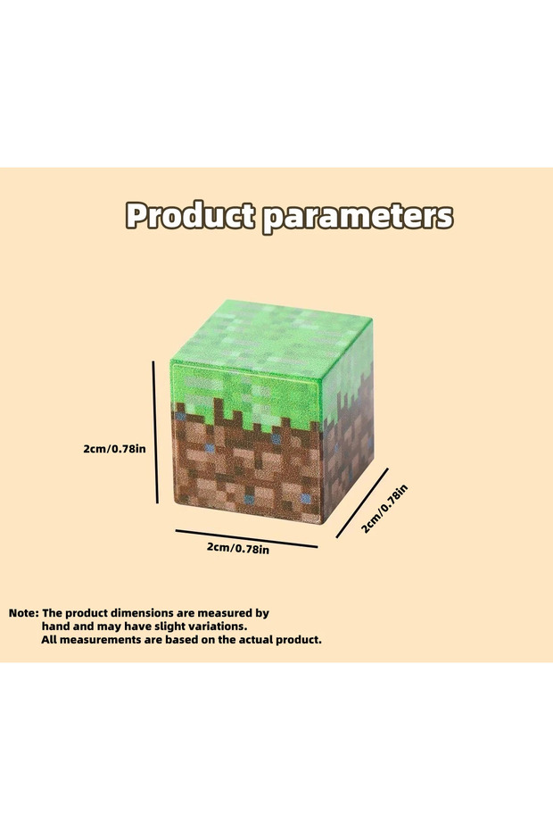 Magnetic construction blocks, 25 pcs, Minecraft-compatible, STEM educational, ABS plastic, 3+ yrs - 3