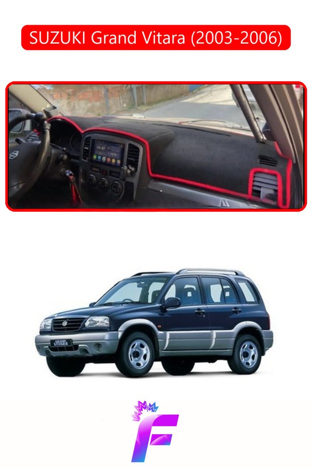 Suzuki Grand Vitara (2003-2006) Compatible Glove Box Cover | Anti-Reflection | Full Protection | K45 K45