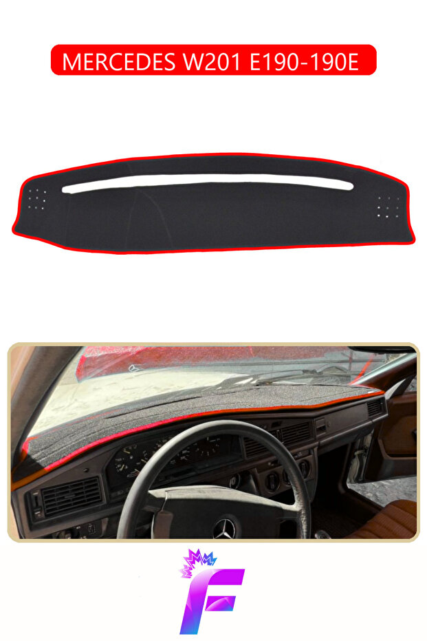Mercedes W201/E190 Compatible Glove Box Cover | Anti-Reflection | Easy Assembly | Full Protection | H9
