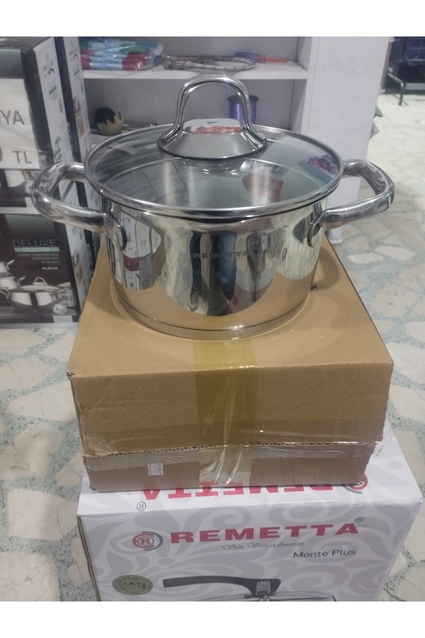 Brand 18cm Deep Steel Pot with Self-Draining