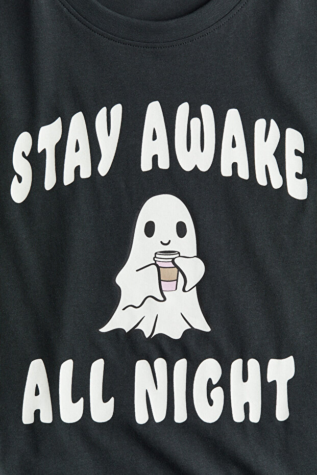 Pamuklu Oversize Tişört - 2