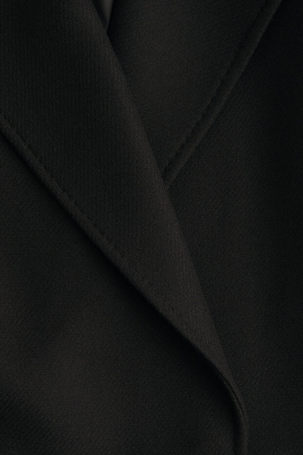 Yün Karışımlı Oversize Kaban - 5