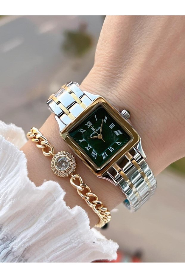 Steel Cord 30 Mt Water Resistant Women Wrist Watch+Bracelet Byn.10814.5