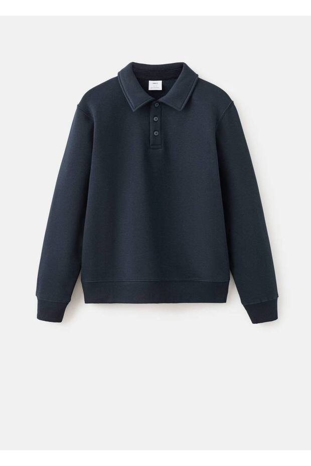 Regular kesim polo sweatshirt - 3