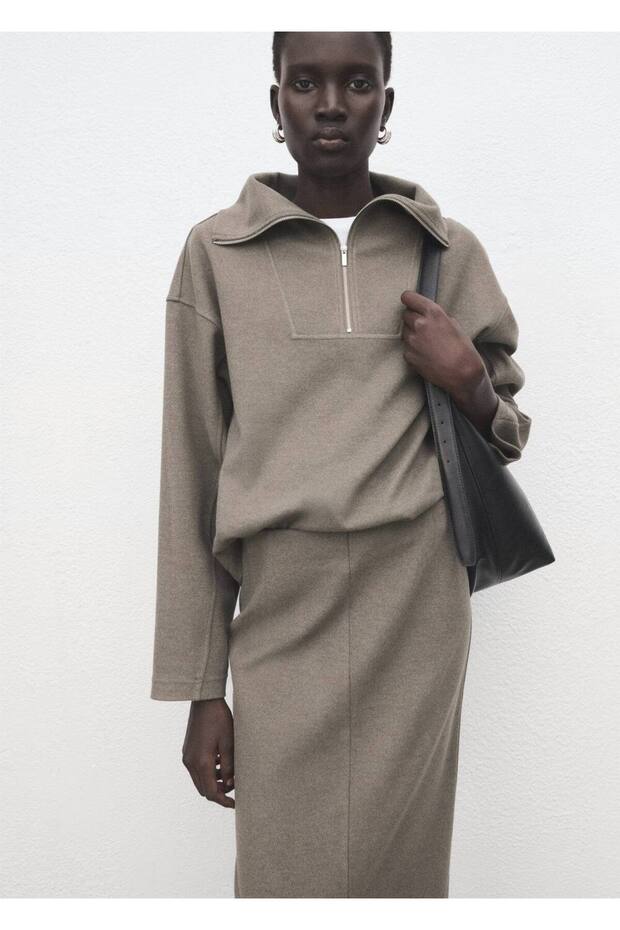 Yırtmaçlı kalem etek - 7