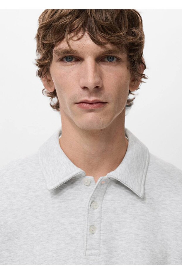 Regular kesim polo sweatshirt - 5