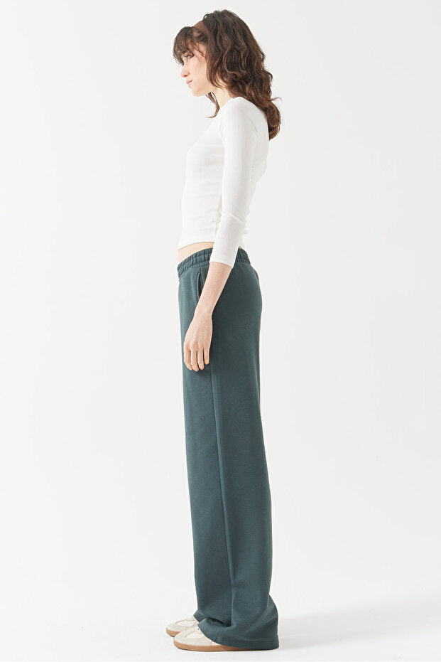 Kadın Beli Lastikli Basic Sweat Pantolon - 3