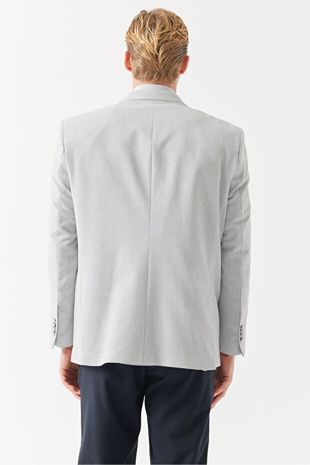 سترة بياقة أحادية للرجال - 5