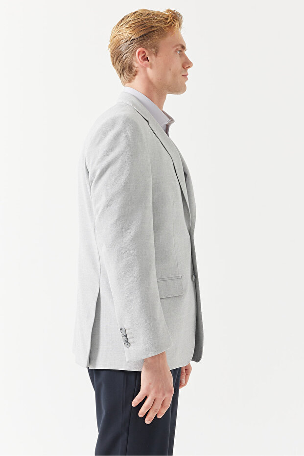 سترة بياقة أحادية للرجال - 6