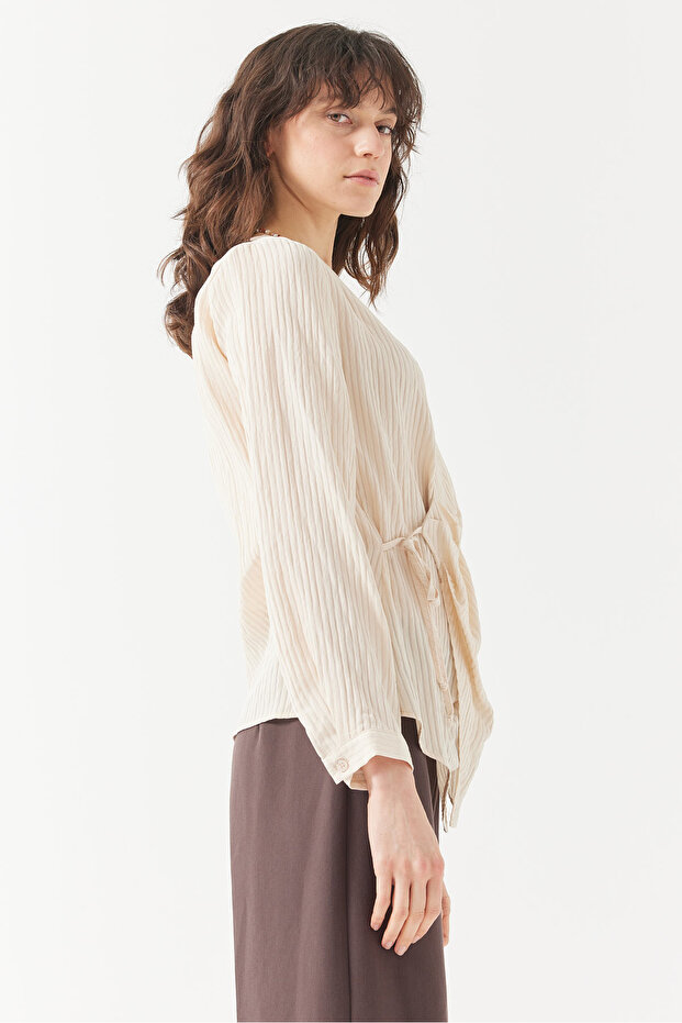 Kadın Bağlamalı Anvelop Bluz - 3