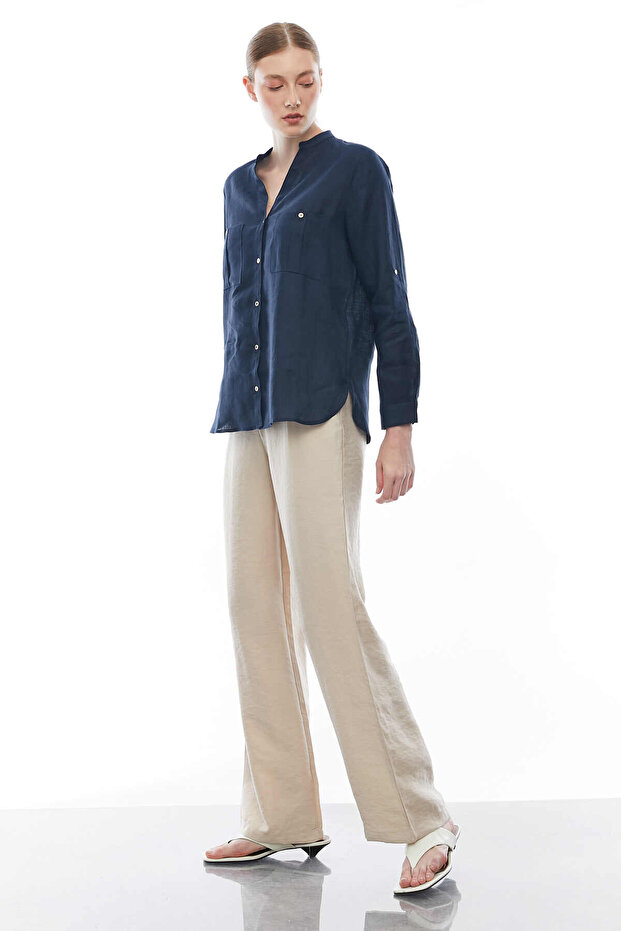 Lan Hlače sa elastičnim strukom - 5