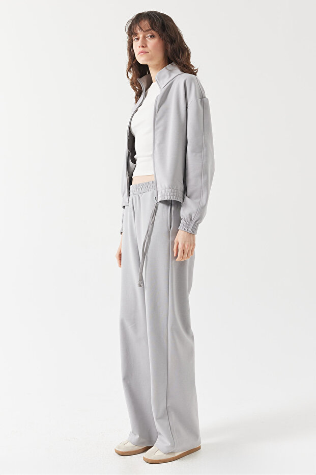 Kadın Dik Yaka Sweat Üst - 7