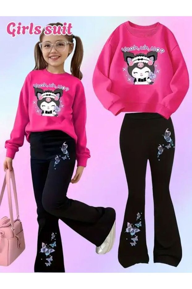 Yeah Uh No Printed Pink Black Bottom Spanish Team