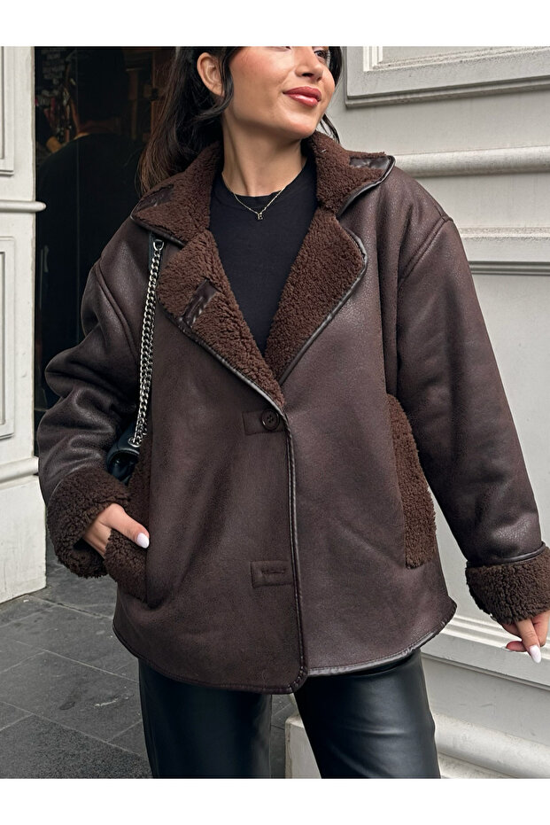 Teddy Deri Ceket - 3