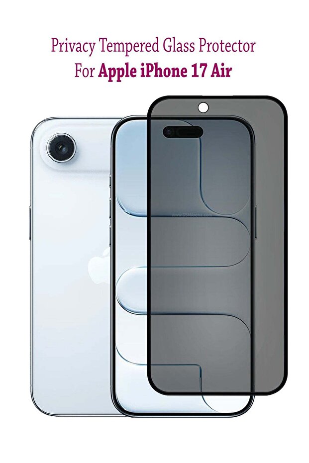 واقي شاشة زجاجي مقوى للخصوصية لجهاز Apple iPhone 17 Air