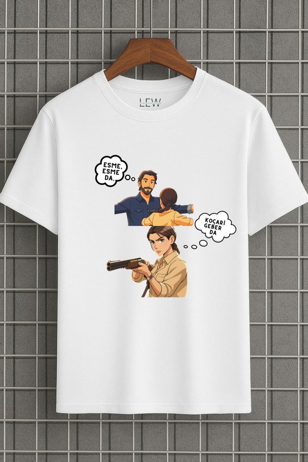 Fair Koçari̇ and Esme Furtuna Designed Custom Design Breathable Premium Printed Cotton T-Shirt