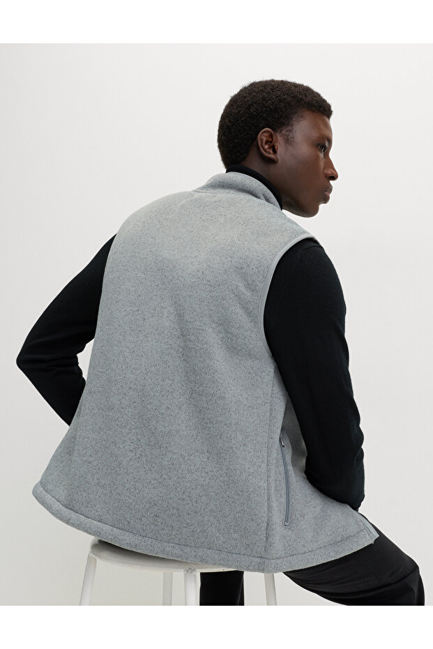 Fermuarlı Astarlı Yelek - 4