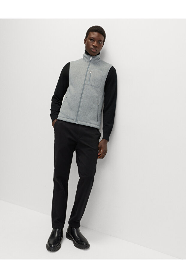 Fermuarlı Astarlı Yelek - 2