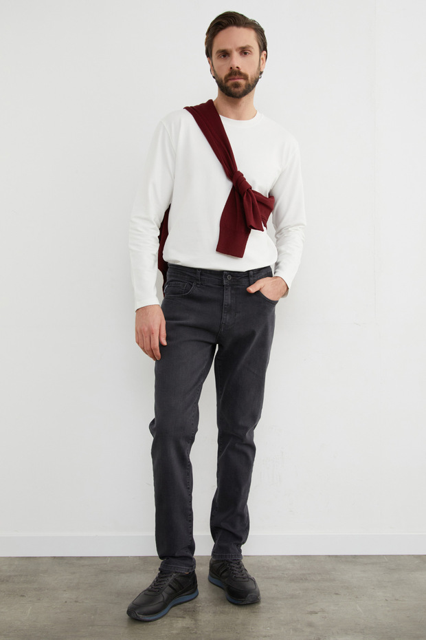 Regular Fit Normal Bel Jean - 1