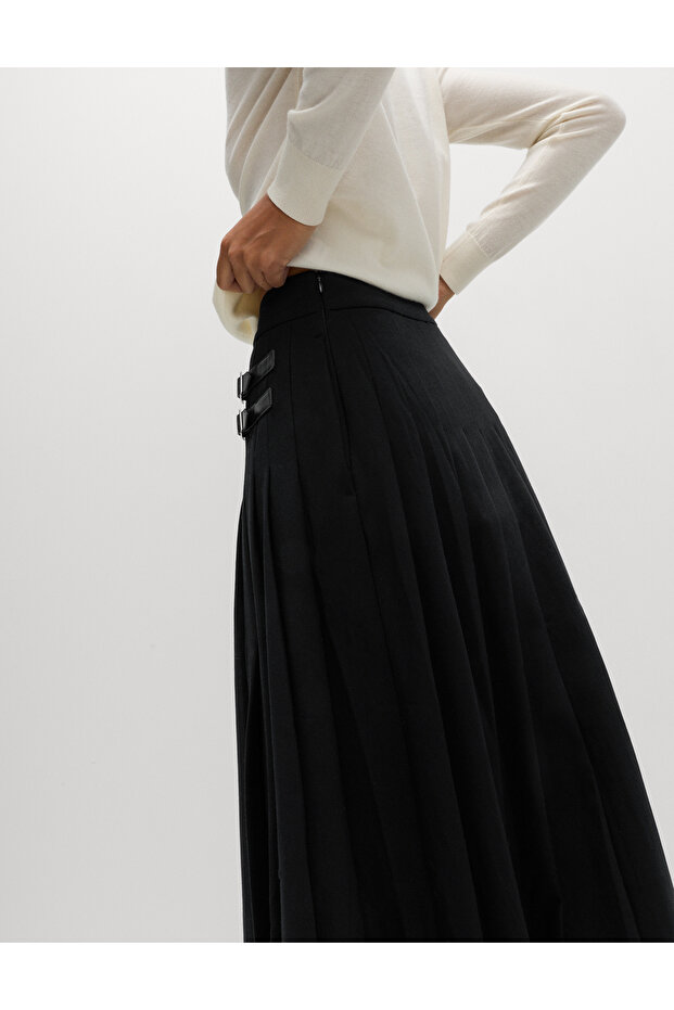 Yırtmaçlı Maxi Etek - 3