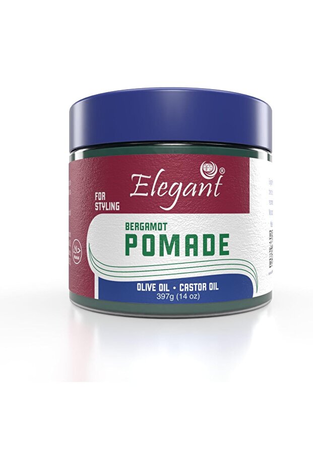 Elegant Hair Pomade – Bergamot – 397g (14oz) – Helps Reduce Breakage, 397 Grams
