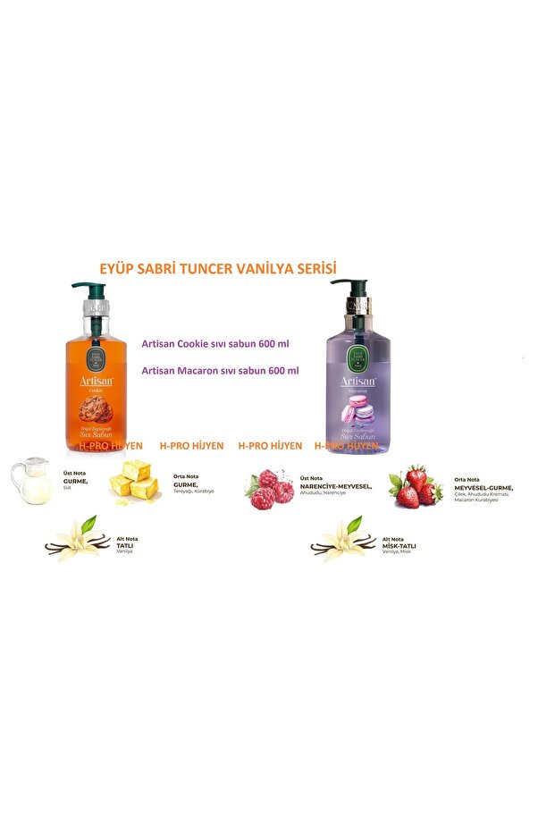 Vanilla Series Gluten-Free Liquid Soaps, Macaron and Cookie
