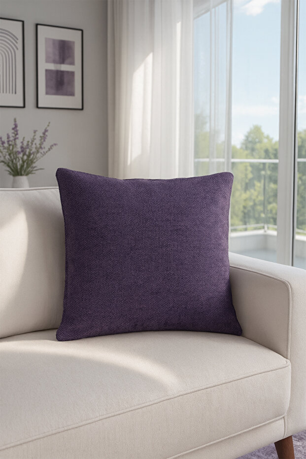 Nadia Throw Pillow Cover Purple V1 40X40