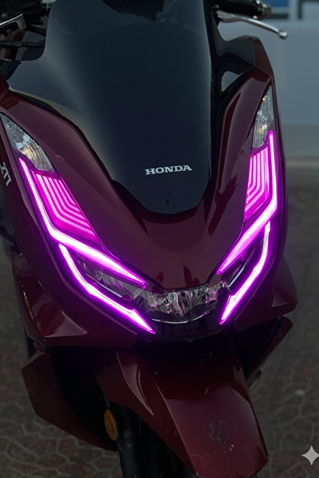 Thick Full Covered Headlight Design Film Sticker Set for Honda Pcx (2021-2022-2023-2024 Model)