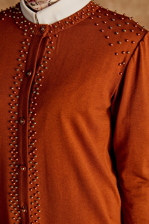 İncili Triko Hırka - 5