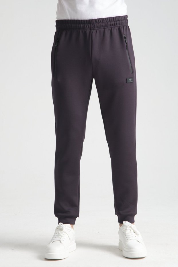 Navy Blue Men's Jogger Sweatpants with Pocket Detail