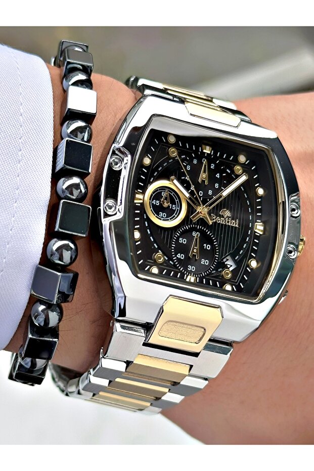 Functional Men's Watch with Rectangular Design - 3