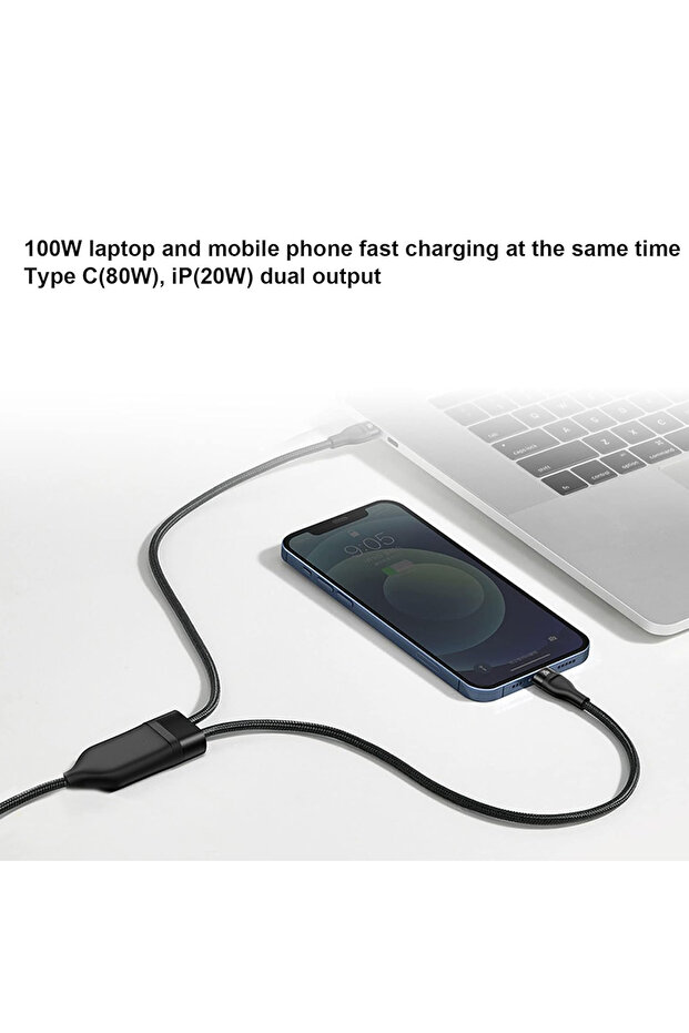 كابل بيانات شحن سريع متعدد الوظائف 3 في 2 - 5