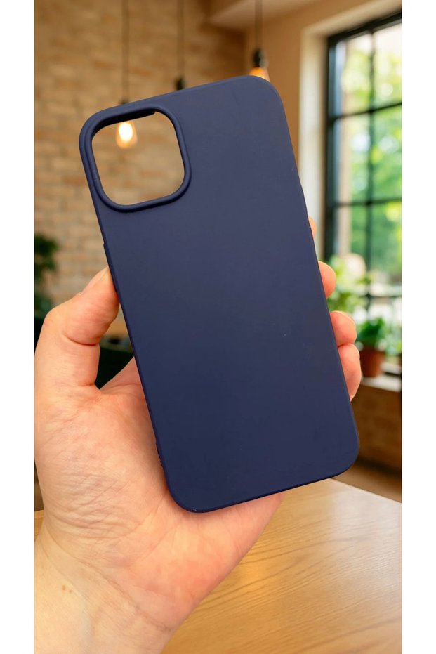 Iphone 15 compatible silicone shock absorbing protective classic rubber case
