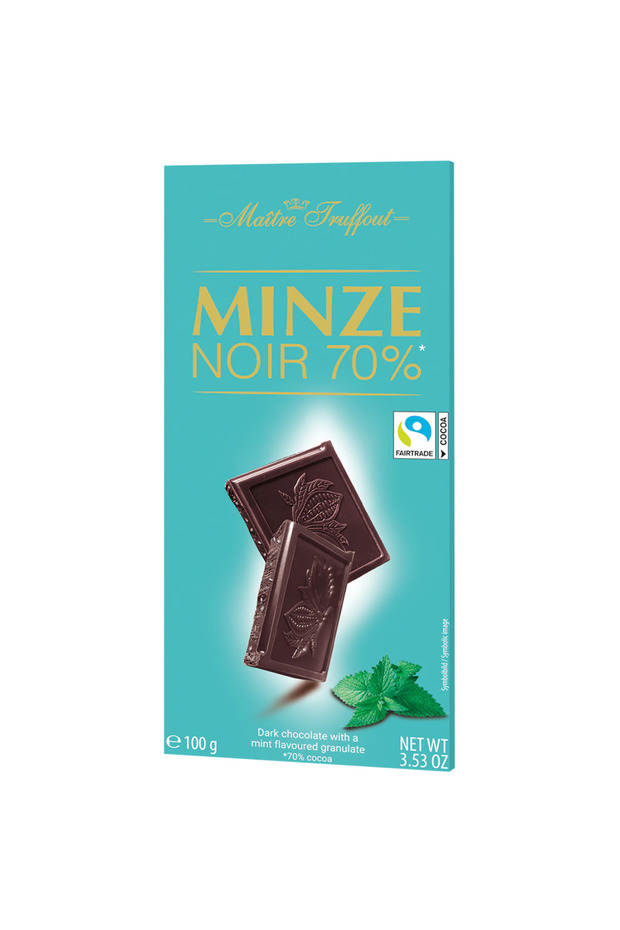 Ciocolată Noir cu Mentă 70% 100g
