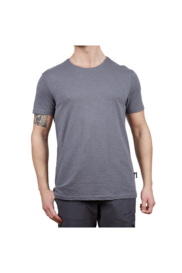Summer Short Sleeve Anthracite Basic Tshirt