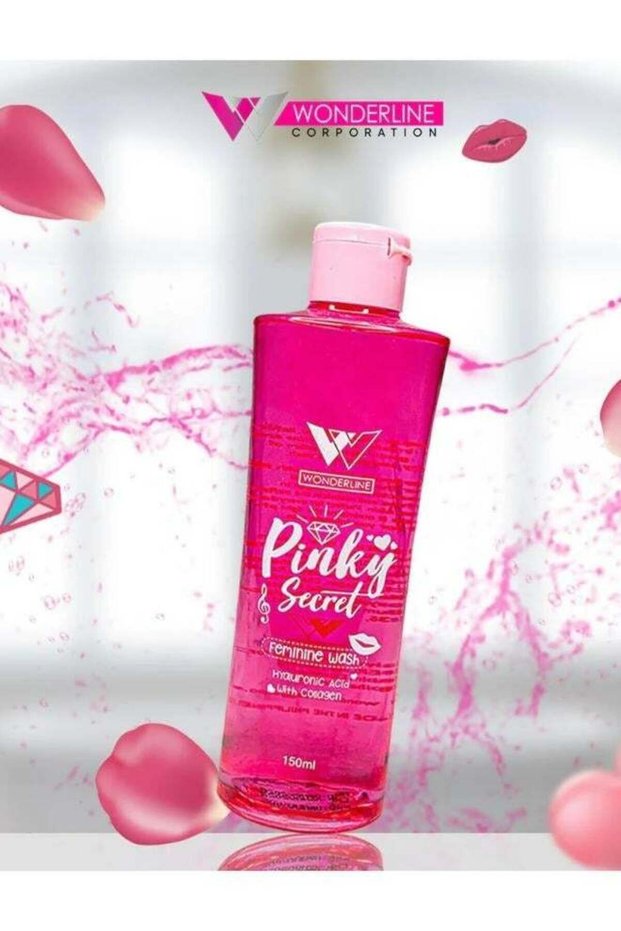 Pinky Secret Feminine Wash Hyaluronic Acid with Collagen, pH Balancing, Gentle Cleansing,