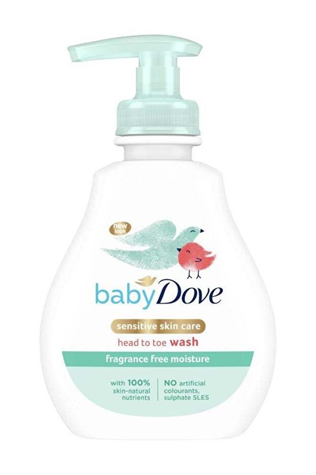 Baby Sensitive Moisture Fragrance-Free Head to Toe Wash 400ml